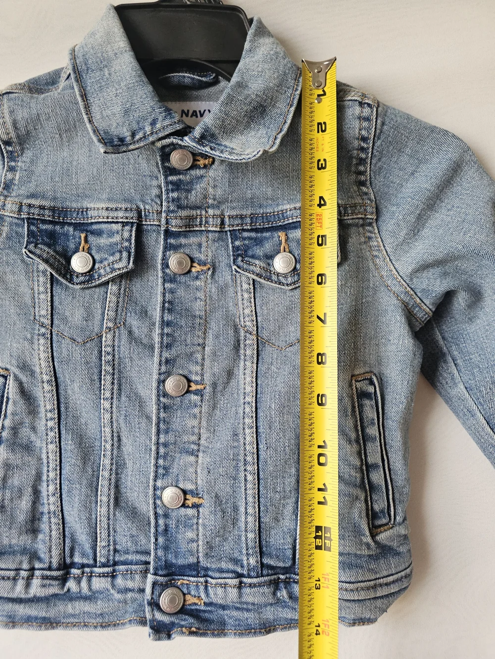 Lot of 2 Denim Jean Jackets 5T Old Navy Light Wash & The Children's Place Dark